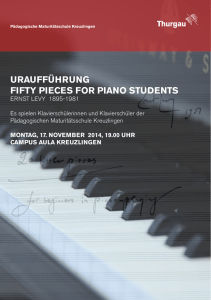 uraufführung fifty pieces for piano students