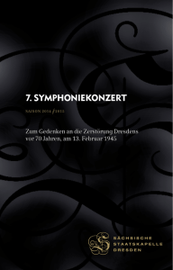 7. symphoniekonzert - Staatskapelle Dresden