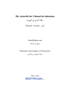 Die Autorität des Talmud im Judentum