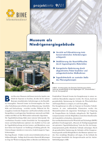 Museum als Niedrigenergiegebäude