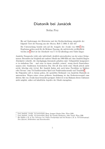 Diatonik bei Janáček