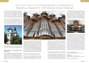 Es tut sich was in der Dreieinigkeitskirche Regensburg
