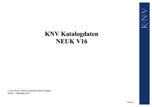 KNV Katalogdaten NEUK Version 16