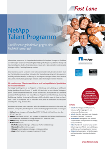 NetApp Talent Programm