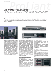 Die Kraft der zwei Kerne HP ProLiant-Server – THE NEXT