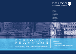 Corporate Programs - Boston Business School