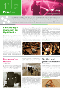 Tourismus-newsletter der Stadt Pilsen 01/2013