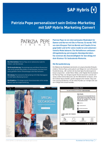 Patrizia Pepe personalisiert sein Online‑Marketing mit SAP Hybris