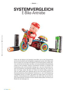SYSTEMVERGLEICH E-Bike-Antriebe