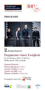 2. Kammerkonzert - Duisburger Philharmoniker