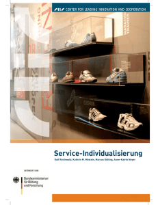 Service Individualisierung - Center for leading innovation and