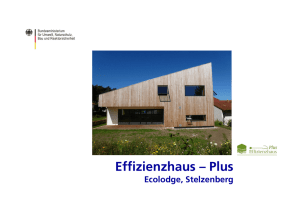 Effizienzhaus – Plus - Forschungsinitiative Zukunft Bau
