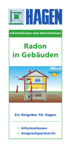 Radon in Gebäuden