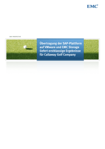 Replatforming SAP on VMware and EMC Storage Produces