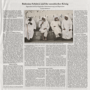 Bahrains Schiiten und ihr sunnitischer König