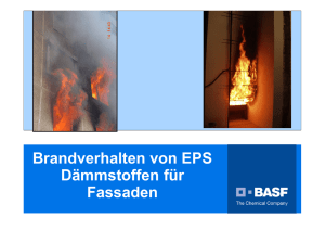 Brandverhalten von EPS Dämmstoffen für Fassaden