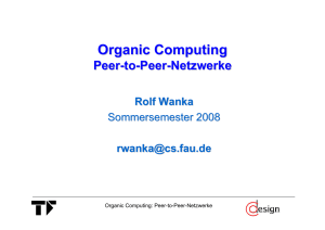 Peer-to-Peer-Netzwerke - Lehrstuhl für Informatik 12