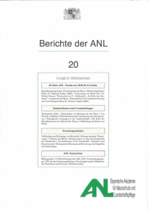 Berichte der ANL Band 20: Seiten 1 bis 4 als Volltext herunterladen
