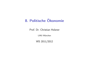 8. Politische Ökonomie