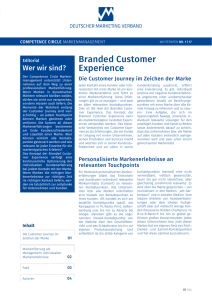 Branded Customer Experience - Deutscher Marketing Verband