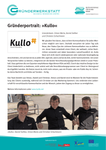 Gründerportrait: »Kullo - Beuth Hochschule für Technik Berlin