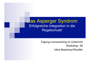 Das Asperger Syndrom - schul-in
