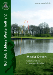 Mediadaten - Golfclub Schloss Westerholt eV