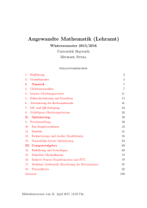 Angewandte Mathematik (Lehramt)