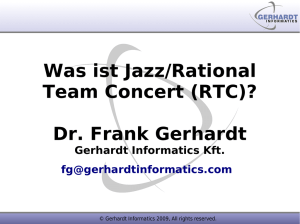 Was ist Jazz/Rational Team Concert (RTC)?