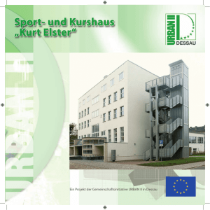 Sport- und Kurshaus Kurt Elster - Stadt Dessau