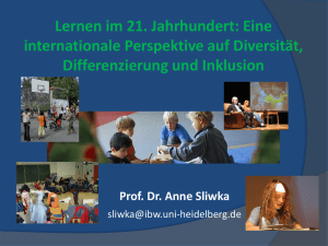 Sliwka: "Lernen im 21. Jahrhundert: Eine internationale Perspektive