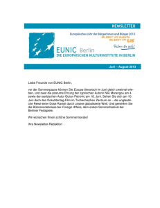EUNIC-Newsletter Juni 2013