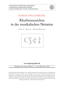 Rhythmuszeichen in der musikalischen Notation