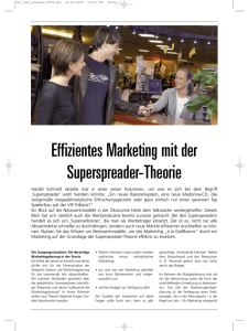 Effizientes Marketing mit der Superspreader-Theorie - Schumann-ACC