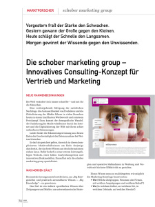 Die schober marketing group – Innovatives Consulting