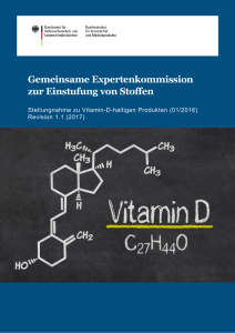 Stellungnahme zur Bewertung von Vitamin-D