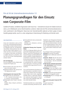 KMU-Magazin, Part 1/3, «Corporate Film