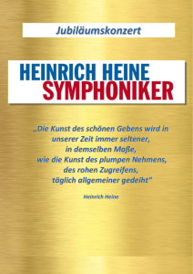 Programm Frühjahr 2014 - Heinrich Heine Symphoniker