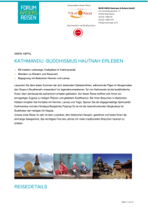 KATHMANDU -BUDDHISMUS HAUTNAH ERLEBEN REISEDETAILS