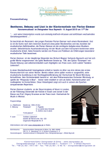 Beethoven, Debussy und Liszt in der Klaviermatinée von Florian