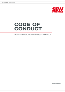 code of conduct - SEW