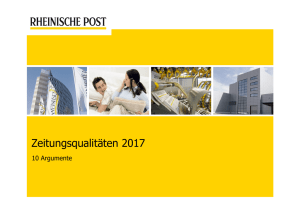 Zeitungsqualitäten 2017