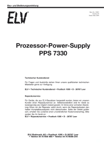 Prozessor-Power-Supply PPS 7330