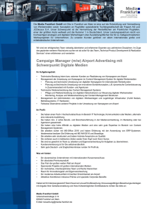 Campaign Manager (m/w) Airport Advertising mit