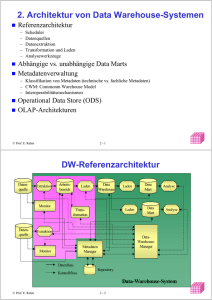 Data Marts - Abteilung Datenbanken Leipzig