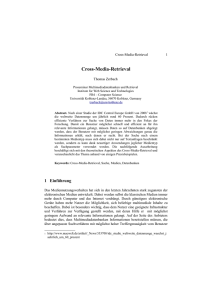 Cross-Media-Retrieval - Institute for Web Science and Technologies