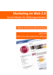Marketing im Web 2.0 - Social Media für Bildungsanbieter