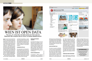 Wien ist Open Data - Open Government Wien