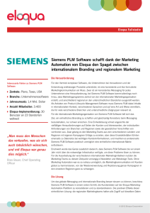 Siemens PLM Software schafft dank der Marketing