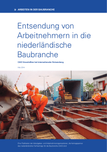 Entsendung von Arbeitnehmern in die niederländische Baubranche